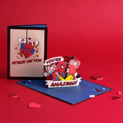 Lovepop Valentine'S Day 2/14|Kids|Marvel's Spider-Man Stuck on You Pop-Up Card