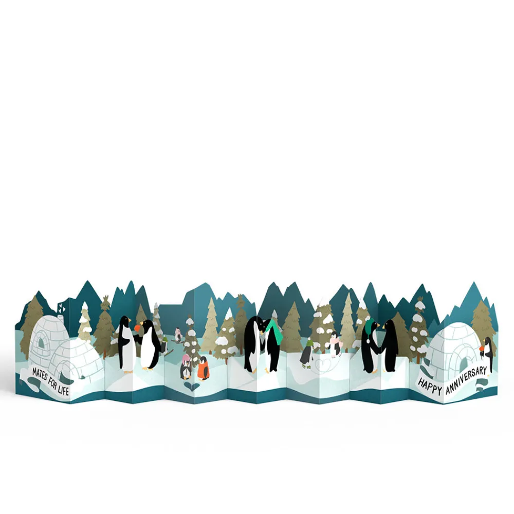 Lovepop Decor|Anniversary|Mates For Life Happy Anniversary Loooooong Card™ (Expands to 2 feet)