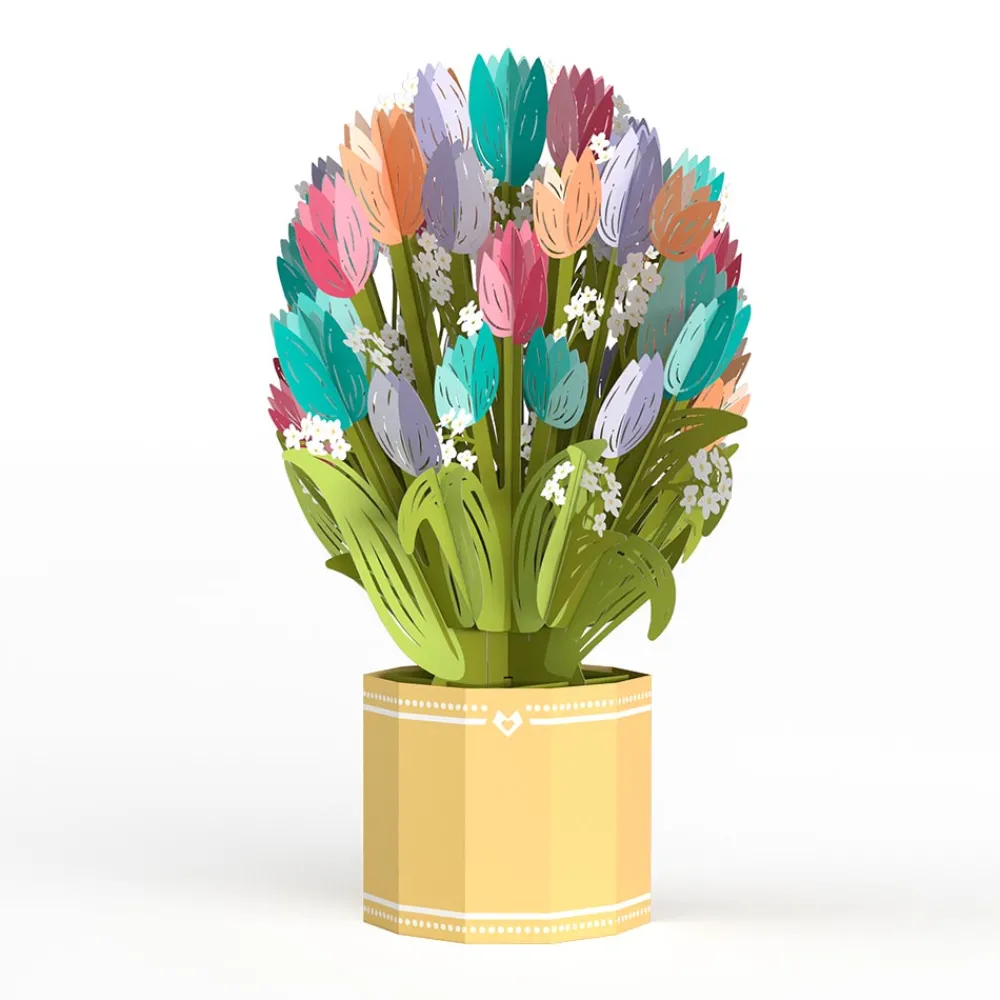 Lovepop Pop-Up Bouquets|Card & Gift Bundles|Mom Duck and Ducklings Tulip Bundle