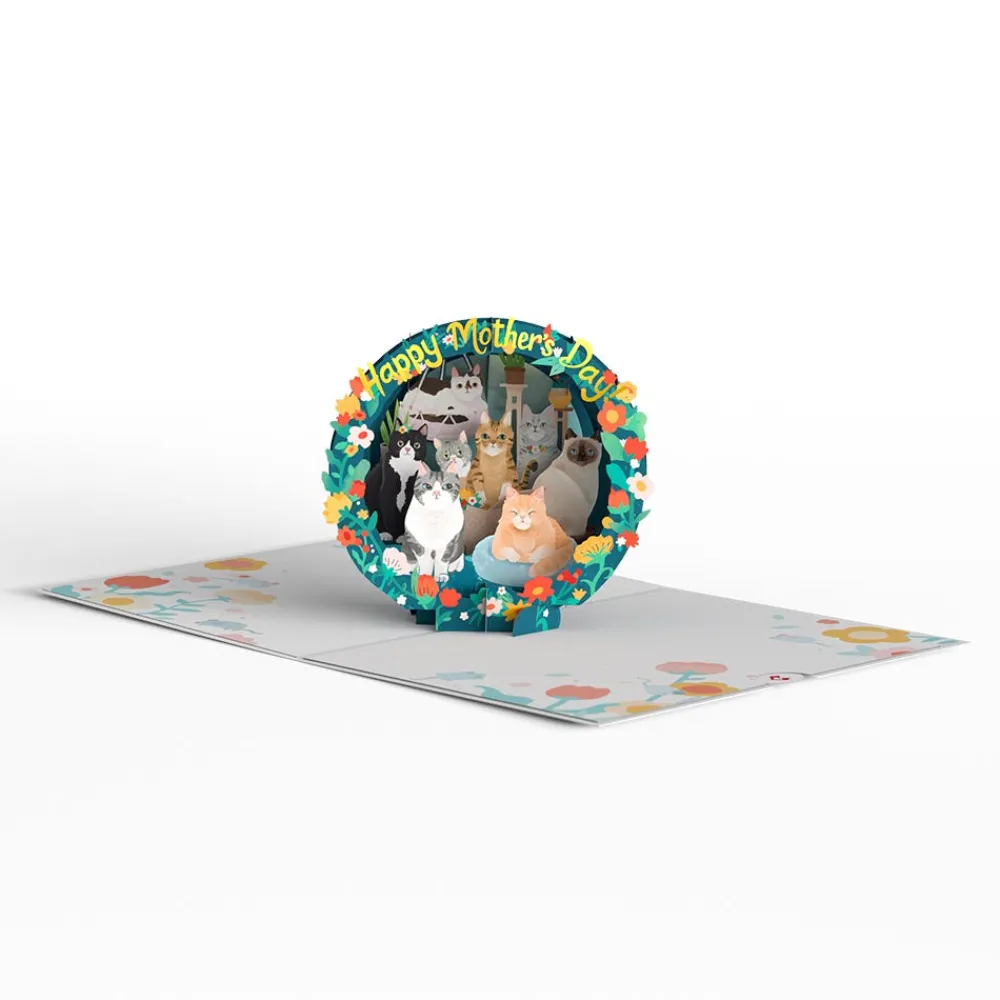 Lovepop Pop-Up Bouquets|Card & Gift Bundles|Mother's Day Cat Mom Pop-Up Card & Bouquet Bundle