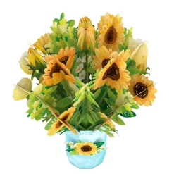 Lovepop Pop-Up Bouquets|Card & Gift Bundles|Mother’s Day Hummingbird Sunflower Bundle