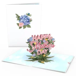 Lovepop Pop-Up Bouquets|Card & Gift Bundles|Mother's Day Hydrangeas Pop-Up Card & Bouquet Bundle