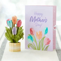 Lovepop Pop-Up Bouquets|Mother'S Day 5/11|Mother's Day Tulips Card with Mini Bouquet