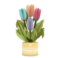 Lovepop Pop-Up Bouquets|Mother'S Day 5/11|Mother's Day Tulips Card with Mini Bouquet