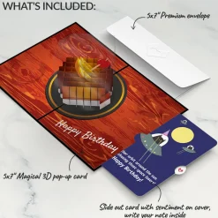 Lovepop Birthday|Old Fashioned Birthday with Space Laser Cats Pop-Up Card and Sentiment Set