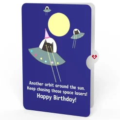 Lovepop Birthday|Old Fashioned Birthday with Space Laser Cats Pop-Up Card and Sentiment Set