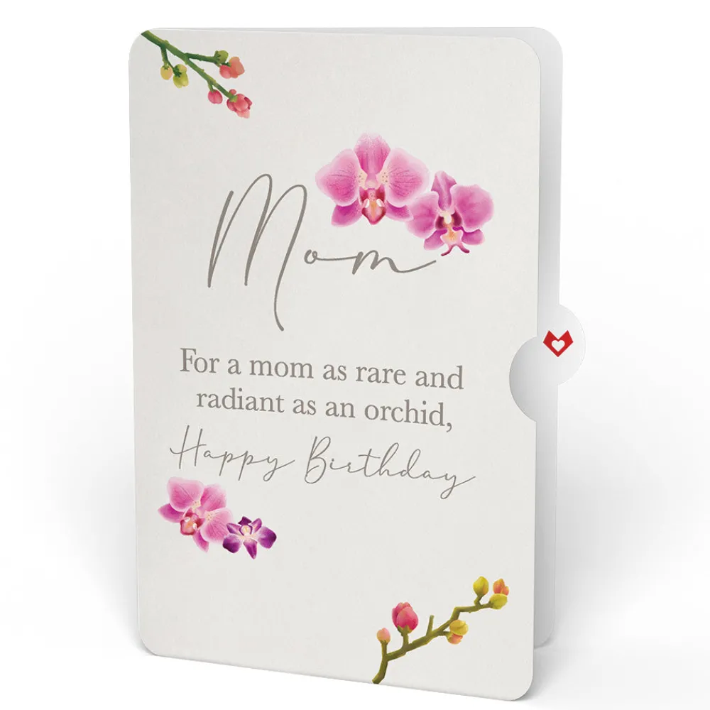 Lovepop Pop-Up Bouquets|Mom|Orchid Birthday Bouquet and Sentiment Set for Mom