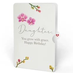 Lovepop Pop-Up Bouquets|Birthday|Orchid Birthday Bouquet and Sentiment Set for Daughter