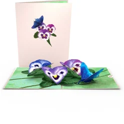 Lovepop Greeting Cards|Birthday|Pansies Pop-Up Card