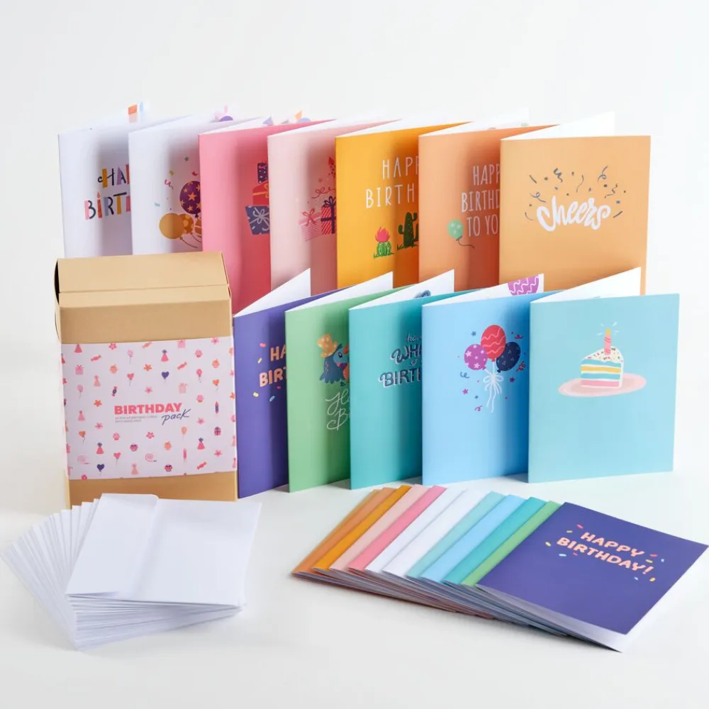 Lovepop Value Packs|Birthday|Paperpop Birthday Box Set (Assorted 24-Pack): Paperpop® Card