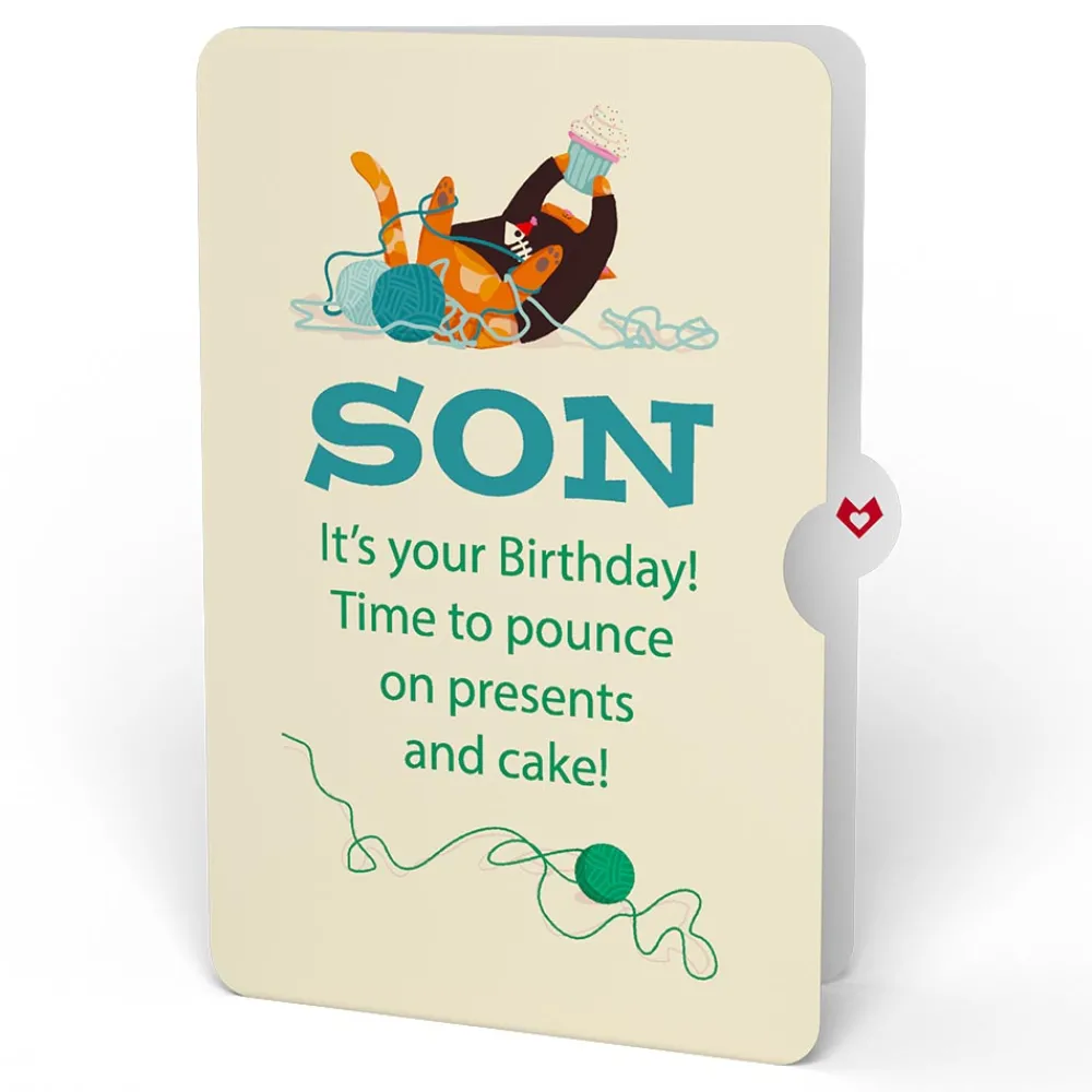 Lovepop Birthday|Party Cats Birthday Pop-Up Card and Sentiment Set for Son