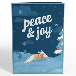 Lovepop Greeting Cards|Christmas 12/25|Peace & Joy Woodland Gathering Pop-Up Card
