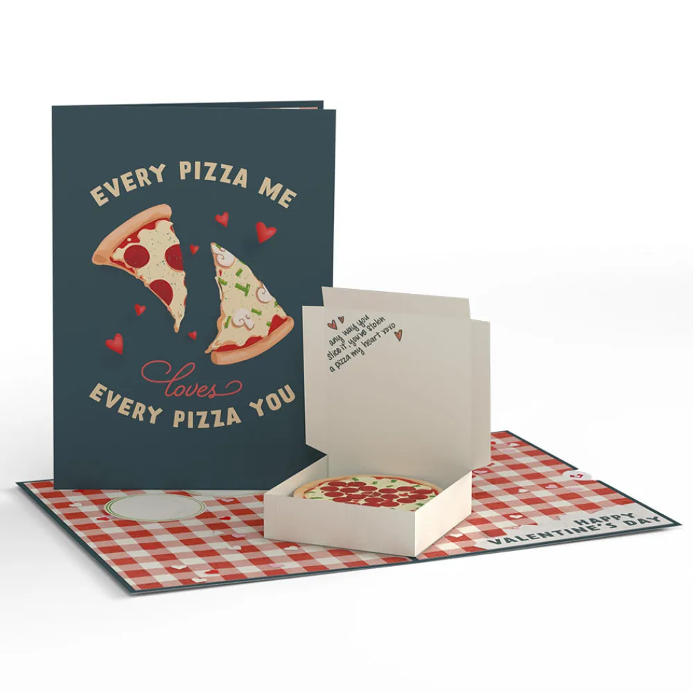 Lovepop Pop-Up Bouquets|Card & Gift Bundles|Pizza and Roses Valentine Bundle
