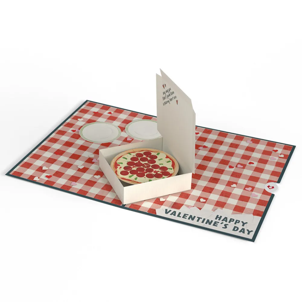 Lovepop Pop-Up Bouquets|Card & Gift Bundles|Pizza and Roses Valentine Bundle
