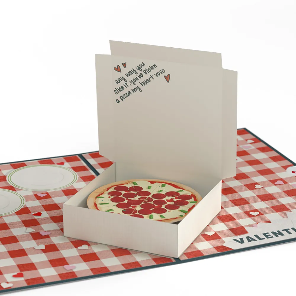 Lovepop Pop-Up Bouquets|Card & Gift Bundles|Pizza and Roses Valentine Bundle