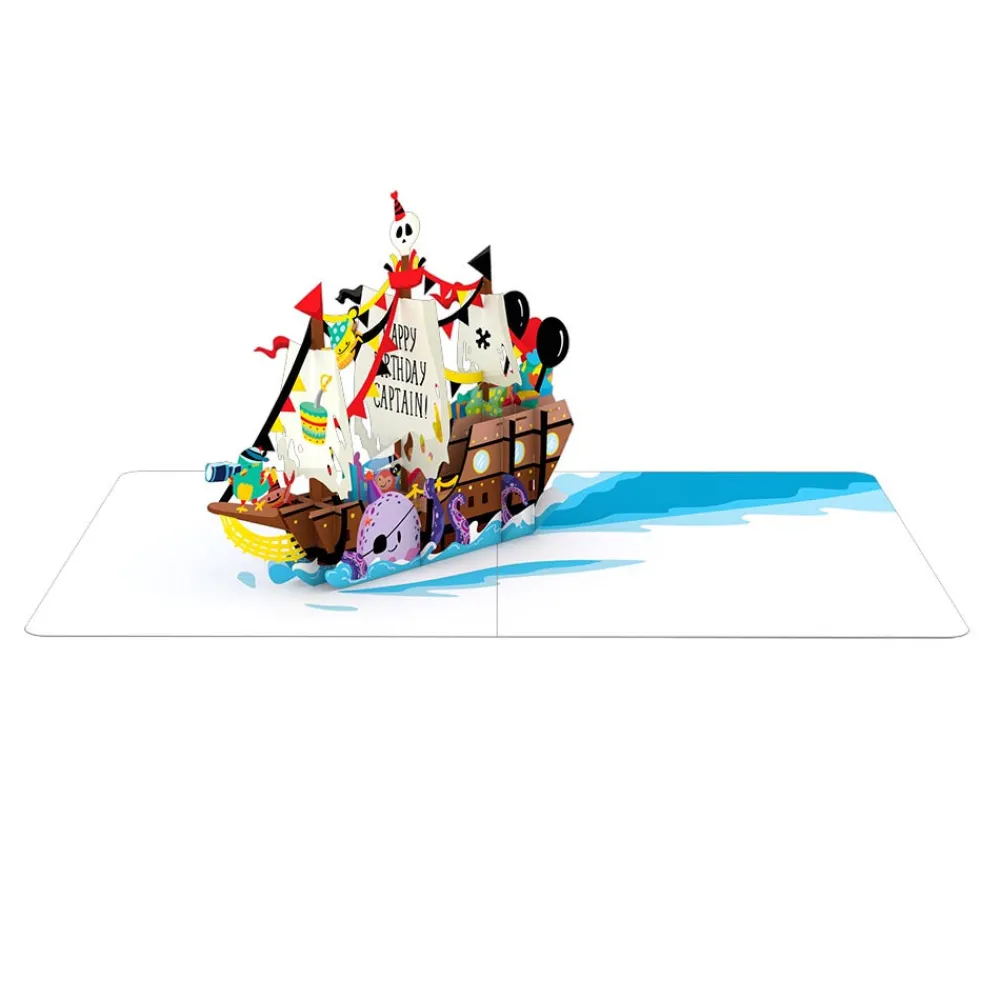Lovepop Kids|Playpop Card™: Happy Birthday Pirate Ship