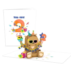 Lovepop Kids|Playpop Card™: 2nd Birthday Bear