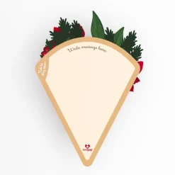 Lovepop Christmas 12/25|Her|Poinsettia & Pine Little Blooms (Notecard 5-Pack)