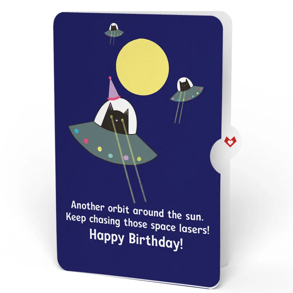 Lovepop Pop-Up Bouquets|Purr-fect Cat Birthday Bouquet and Space Laser Cats Sentiment Set