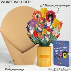 Lovepop Pop-Up Bouquets|Purr-fect Cat 40th Birthday Bouquet and Sentiment Set