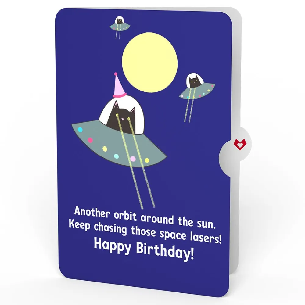 Lovepop Plushpop|Birthday|Rainbow Bear with Space Laser Cats Birthday Plushpop Card and Sentiment Set