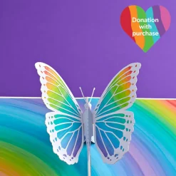 Lovepop Greeting Cards|Birthday|Rainbow Butterfly Pop-Up Card