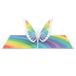 Lovepop Greeting Cards|Birthday|Rainbow Butterfly Pop-Up Card