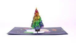 Lovepop Greeting Cards|Christmas 12/25|Rainbow Christmas Tree Pop-Up Card