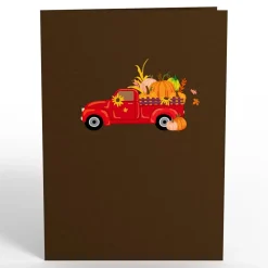 Lovepop Greeting Cards|Just Because|Red Harvest Truck Pop-Up Card