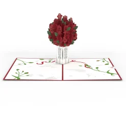 Lovepop Greeting Cards|Anniversary|Red Rose Arrangement Pop-Up Card