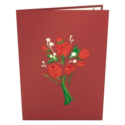 Lovepop Greeting Cards|Anniversary|Red Rose Arrangement Pop-Up Card