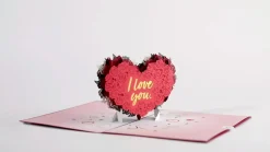 Lovepop Greeting Cards|Valentine'S Day 2/14|Red Rose Heart Pop-Up Card