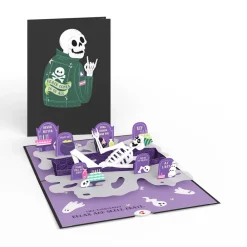 Lovepop Birthday|Relax and Skele-brate Skeleton Birthday Pop-Up Card