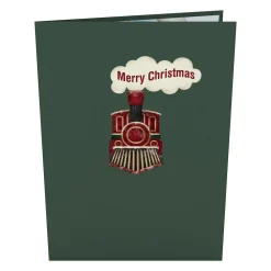 Lovepop Greeting Cards|Christmas 12/25|Santa Christmas Train Pop-Up Card