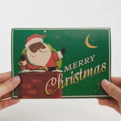 Lovepop Greeting Cards|Christmas 12/25|Santa Down the Chimney Christmas Pop-Up Card