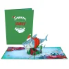 Lovepop Greeting Cards|Christmas 12/25|Santa Shark Pop-Up Card