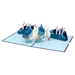 Lovepop Greeting Cards|Christmas 12/25|Scandinavian Style Holiday Foxes Pop-Up Card