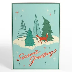 Lovepop Greeting Cards|Christmas 12/25|Season's Greetings Snowman Pop-Up Card