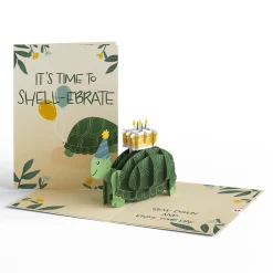 Lovepop Greeting Cards|Birthday|Shell-ebrate Birthday Turtle Pop-Up Card