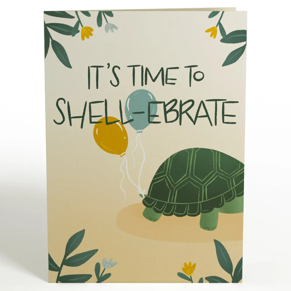 Lovepop Greeting Cards|Birthday|Shell-ebrate Birthday Turtle Pop-Up Card