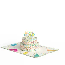 Lovepop Greeting Cards|Birthday|Sprinkles Birthday Cake Pop-Up Card