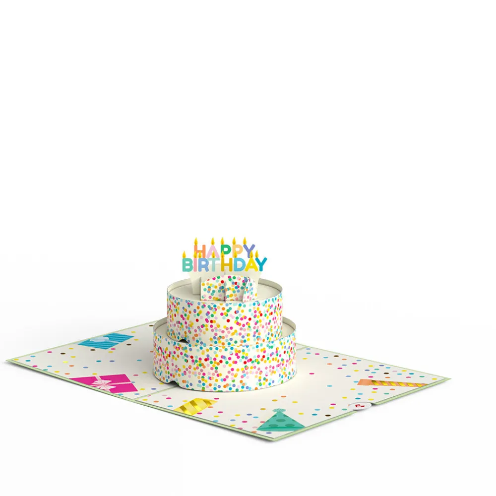 Lovepop Greeting Cards|Birthday|Sprinkles Birthday Cake Pop-Up Card