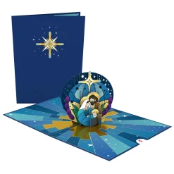 Lovepop Religious|Christmas 12/25|Stained Glass Holy Family Pop-Up Card