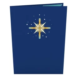 Lovepop Religious|Christmas 12/25|Stained Glass Holy Family Pop-Up Card