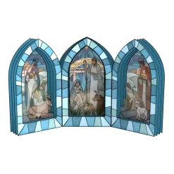 Lovepop Decor|Religious|Stained Glass Nativity Windows Giant Pop-Up Gift