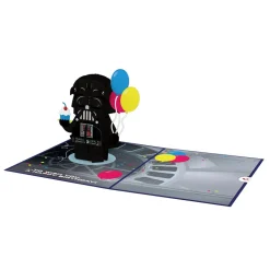 Lovepop Birthday|Star Wars|Star Wars™ Darth Vader™ Birthday Card with Pop-Up Gift