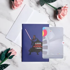 Lovepop Birthday|Star Wars|Star Wars™ Darth Vader™ Birthday Card with Pop-Up Gift