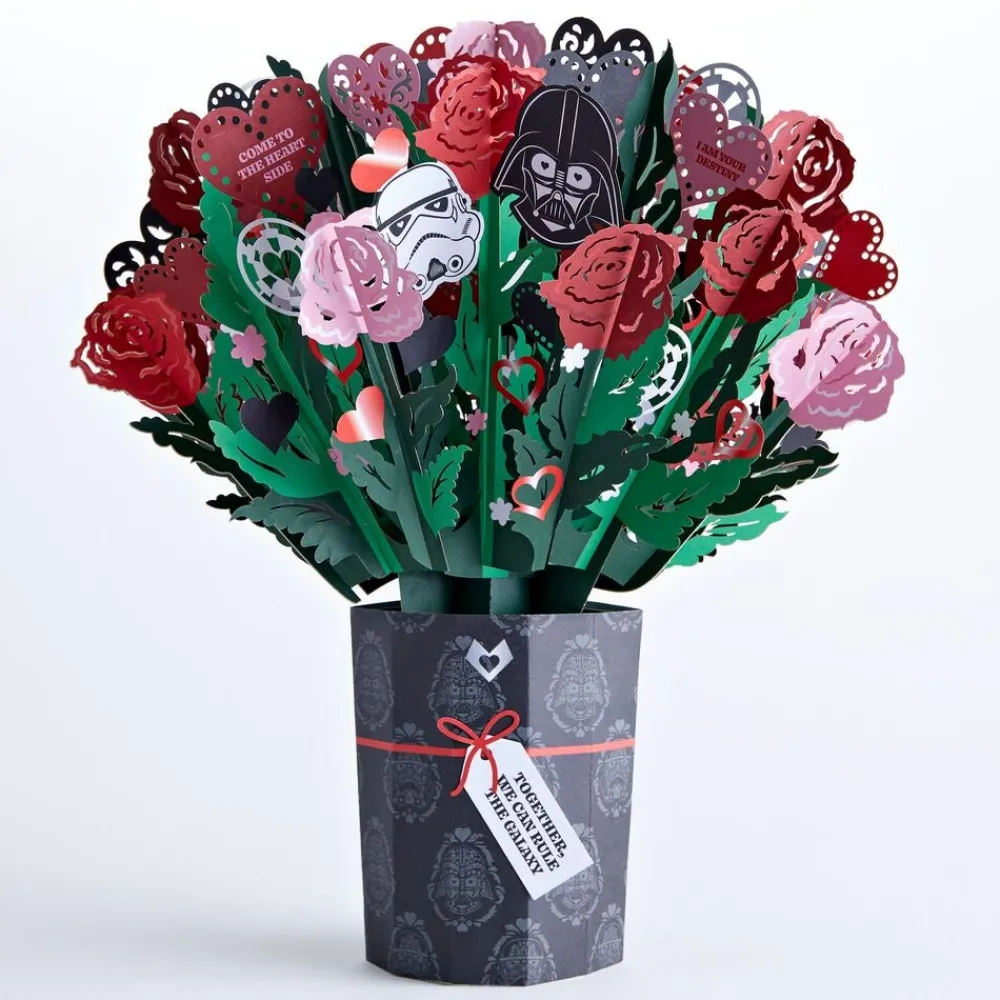 Lovepop Pop-Up Bouquets|Card & Gift Bundles|Star Wars™ Darth Vader™ Valentine Bundle