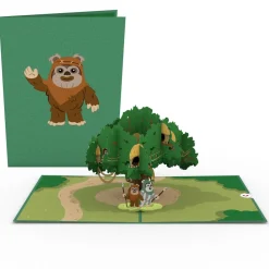 Lovepop Birthday|Dad|Star Wars Ewok Village Pop-Up Card