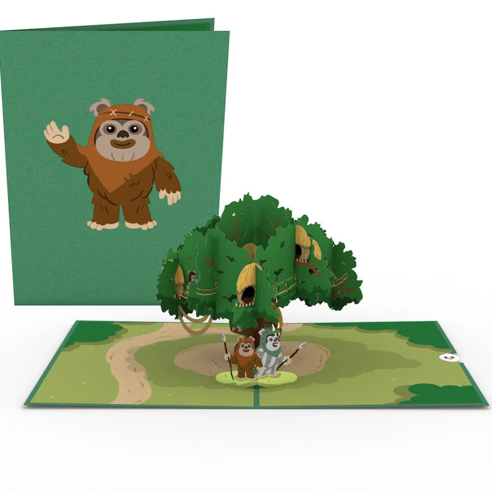 Lovepop Birthday|Dad|Star Wars Ewok Village Pop-Up Card